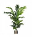 180cm Artificial Palm Tree Extra Large Silver Metal Planter