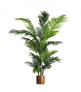 180cm Artificial Palm Tree Extra Large Copper Metal Planter