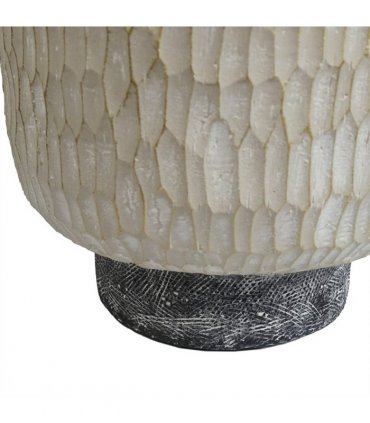32cm x 29cm Brushed Gold Stone Effect Planter Composite Plant Pot