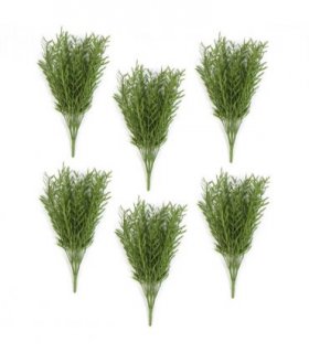 Pack of 6 x 40cm Fire Resistant Artificial Foliage Grass Stem