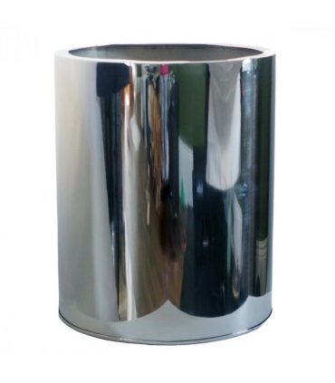 51cm XL Silver Metal Planter by Leaf