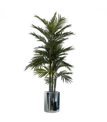 51cm XL Silver Metal Planter by Leaf