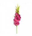 Pack of 6 x 115cm Artificial Pink Gladioli Stem