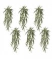 Pack of 6 x Hanging UV and Fire Resistant Artificial Spider Fern Plant 78cm