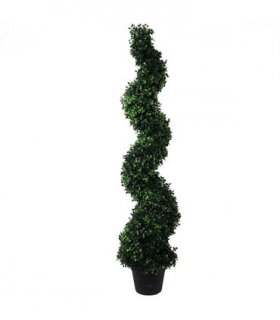 120cm Artificial Natural Boxwood Spiral Topiary