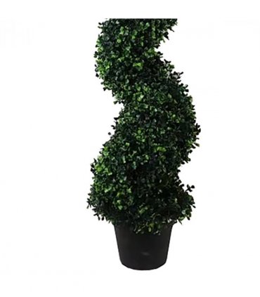 120cm Artificial Natural Boxwood Spiral Topiary
