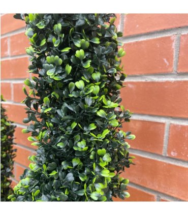 120cm Artificial Natural Boxwood Spiral Topiary