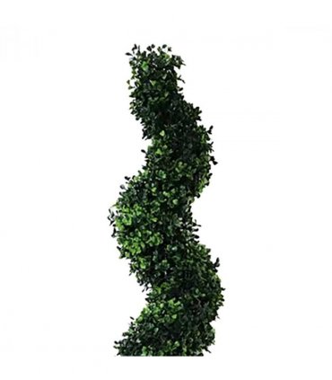 120cm Artificial Natural Boxwood Spiral Topiary