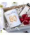 50th Birthday Gold Balloons Candle Gift Set | Birthday Gift for Daughter or Mum