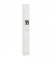 HOMCOM 20cm Slim Bathroom Storage Cabinet with Adjustable Shelves White