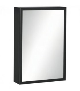 kleankin Wall Mounted Bathroom Cabinet with Mirror and Storage Shelves