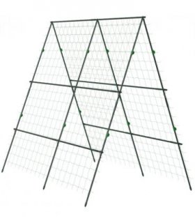 Outsunny A-Frame Trellis Plant Support for Vegetables, Flowers, Fruit