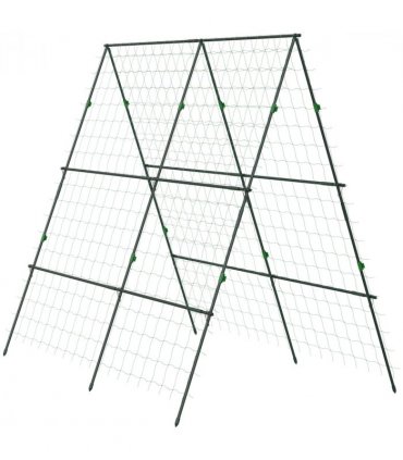 Outsunny A-Frame Trellis Plant Support for Vegetables, Flowers, Fruit