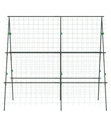 Outsunny A-Frame Trellis Plant Support for Vegetables, Flowers, Fruit