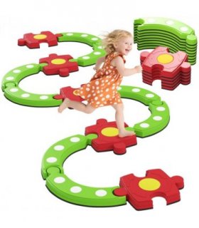 AIYAPLAY Kids Stepping Stones Balance Beam, Outdoor Indoor Sensory Toy Green
