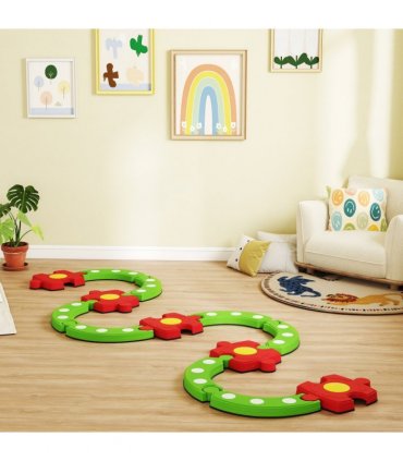 AIYAPLAY Kids Stepping Stones Balance Beam, Outdoor Indoor Sensory Toy Green