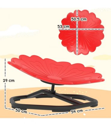 AIYAPLAY Sensory Spinning Chair, Kids Swivel Chair, Red