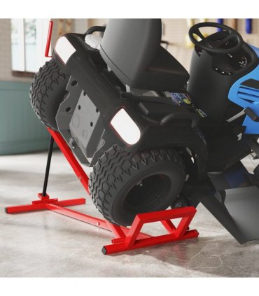 HOMCOM Foldable Ride On Lawn Mower Lift, 400 kg Telescopic Maintenance Jack