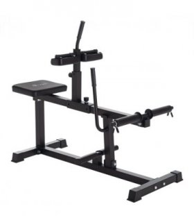 SPORTNOW Seated Adjustable Leg Extension Machine with Plate Loaded