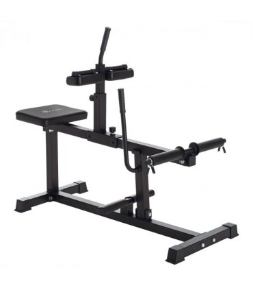SPORTNOW Seated Adjustable Leg Extension Machine with Plate Loaded
