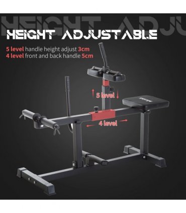 SPORTNOW Seated Adjustable Leg Extension Machine with Plate Loaded