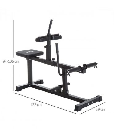 SPORTNOW Seated Adjustable Leg Extension Machine with Plate Loaded