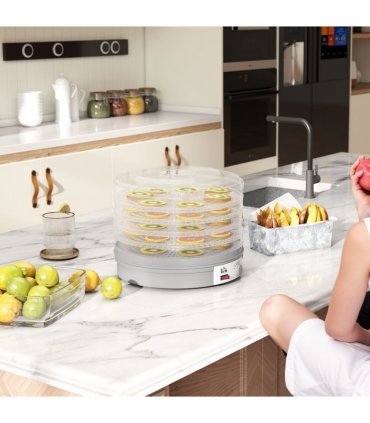 HOMCOM 5 Tier Food Dehydrator for Drying Fruit Meat Vegetable Pet Treat