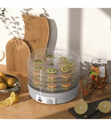 HOMCOM 5 Tier Food Dehydrator for Drying Fruit Meat Vegetable Pet Treat