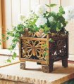 Bronze Butterfly Design Planter Rack