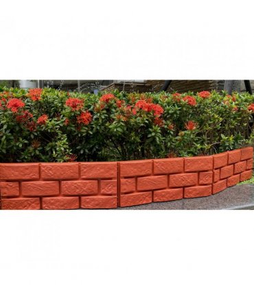 Brick Effect Garden Border (set of 4)