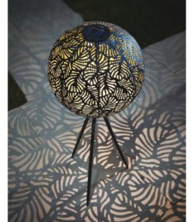 Solar Free Standing Leaf Effect Sphere