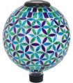 Illuminated Glass Goble with Metal Stand