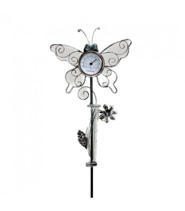 Butterfly Shaped Thermometer with Rain Gauge