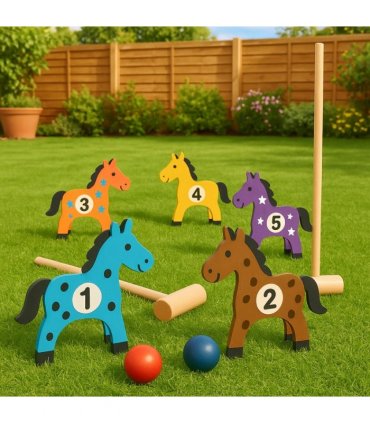 All Wood Pony Croquet
