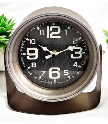 Elegant Silent Sweep Mantel Clock – Quiet Tabletop Timepiece with Modern Functionality, Timeless Classic Design for Living Room, Office & Bedroom for Peaceful Spaces (20CM Black Clock)