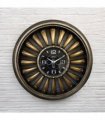 AcaciaHome Unique & Stylish 64cm Large Aeroplane Engine Clock – Retro Vintage Metal Wall & Desk Timepiece with Black Finish, Quartz Movement, Aviation-Themed Decor for Living Room & Office