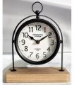 AcaciaHome Elegant Silent Sweep Mantel Clock – Quiet Tabletop Timepiece with Modern Functionality, Timeless Classic Design for Living Room, Office & Bedroom for Peaceful Spaces (22CM Black Clock)