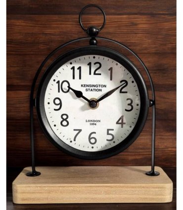 AcaciaHome Elegant Silent Sweep Mantel Clock – Quiet Tabletop Timepiece with Modern Functionality, Timeless Classic Design for Living Room, Office & Bedroom for Peaceful Spaces (22CM Black Clock)