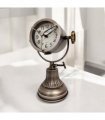 AcaciaHome Unique & Classic 31cm Silver Silent Sweep Mantel Clock – Modern Tabletop Timepiece with Sleek Metallic Finish & Quiet Movement for Home, Office, Bedroom or Any Interior Decor
