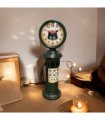 AcaciaHome Stylish & Elegant Large 37 cm Vintage Garage Gas Petrol Pump Mantel Clock – Retro Metal Design with Quartz Movement, Battery-Powered, Perfect for Home, Living Room, and Kitchen Decor