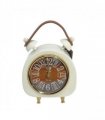 AcaciaHome Modern & Stylish White Cream Mantel Clock – Elegant Silent Sweep Tabletop Timepiece with Classic Design, and Versatile Décor Accent for Living Room, Bedroom, Office, or Study