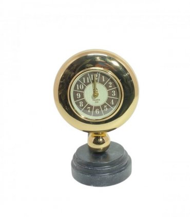 Gold Black Mantel Clock – Elegant Silent Sweep Tabletop Timepiece with Easy-to-Read Dial, Stylish Design, and Durable Build for Living Room, Bedroom, Office, or Home Décor (30CM Mantel Clock)