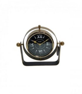 Silent Sweep Black Mantel Clock – Elegant Tabletop Timepiece with Quiet Operation, Sleek Design, and Easy-to-Read Face for Living Room, Bedroom, Office, or Home Décor (22 cm – Roman Numeral Dial)