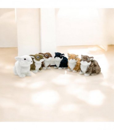 20CM STANDING RABBITS-6 ASST COLOUR