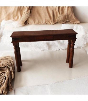 AcaciaHome Durable and Elegant 120CM Wooden Console Table - Spacious Storage and Timeless Design Home Décor with Classic Charm Table for Living Room, Hallway, and Entryway