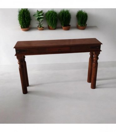 AcaciaHome Durable and Elegant 120CM Wooden Console Table - Spacious Storage and Timeless Design Home Décor with Classic Charm Table for Living Room, Hallway, and Entryway