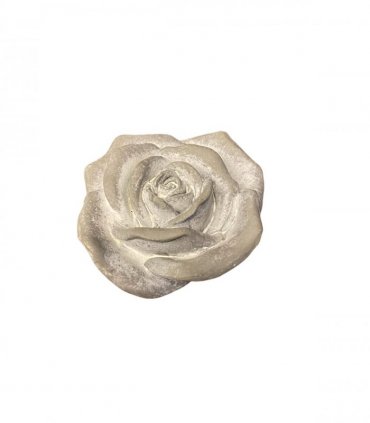 Flower on a Base Garden Ornament Resin Art Sculpture Figurine Stone Look 15cm