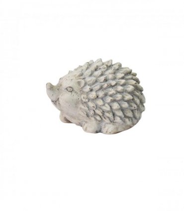 Durable Stone-Look Hedgehog Garden Sculpture – Cement Animal Ornament, Frostproof & Weather-Resistant, Perfect Indoor & Outdoor Décor for Lawn, Patio, Porch, Balcony (21cm Cream Hedgehog Statue)