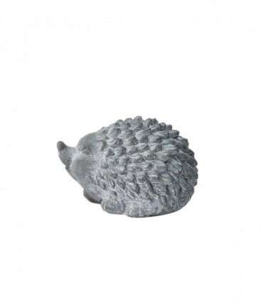 Durable Stone-Look Hedgehog Garden Sculpture – Cement Animal Ornament, Frostproof & Weather-Resistant, Perfect Indoor & Outdoor Décor for Lawn, Patio, Porch, Balcony (21cm Grey Hedgehog Statue)