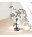 Elegant 74cm Silver Flower Metal Candelabra Candle Holder – Exquisite Art Décor Centrepiece & Special Events with Intricate Floral Design for Dining & Living Room